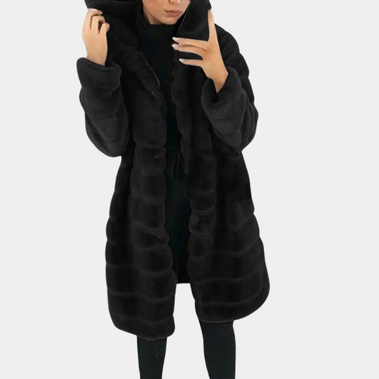 EB | Damen elegante Fleece-Winterjacke
