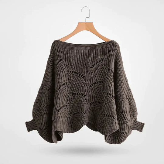 EB | Gestrickter Pullover mit Fledermausärmeln