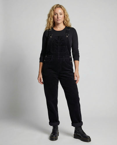 EB | Schwarz Latzhose Damen Lässig