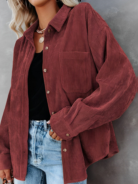 EB | Cordjacke mit Knöpfen