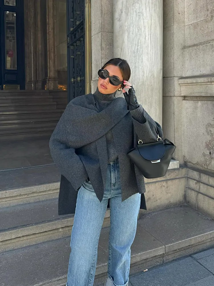 EB | Cape Mantel - Modischer Cape-Jacke