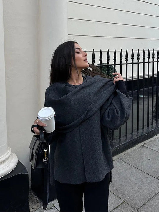 EB | Cape Mantel - Modischer Cape-Jacke
