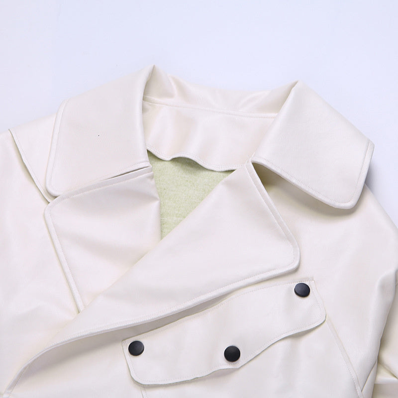 EB | Kurzes Damenjackett - Eine Lässige Lederjacke für Damen