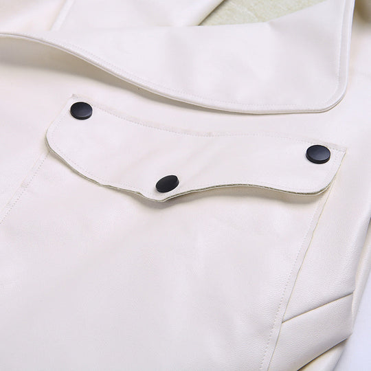 EB | Kurzes Damenjackett - Eine Lässige Lederjacke für Damen