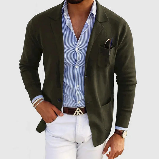 EB Herren Blazer mit Reverskragen und Fronttaschen