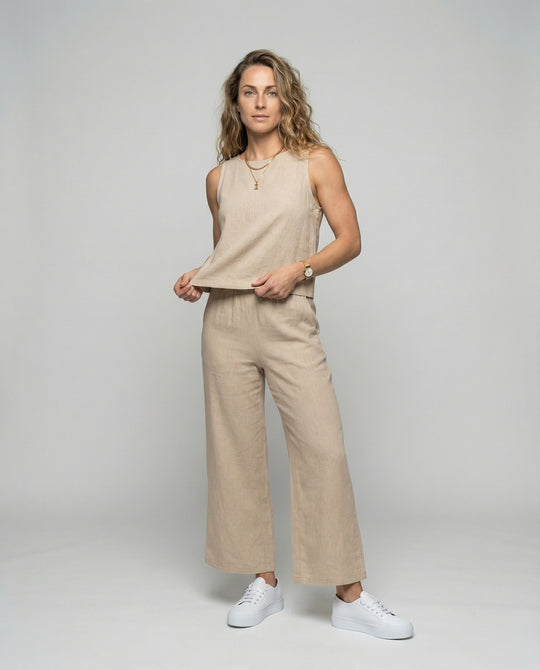 EB | Stylisches und Zweiteiliges Leinen Set