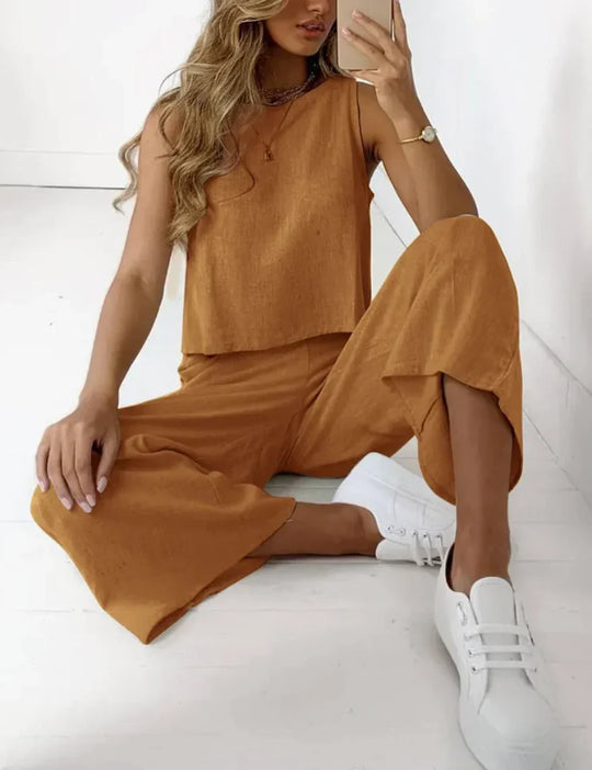 Stilvolles Zweiteiliges Damen Set für Sommer