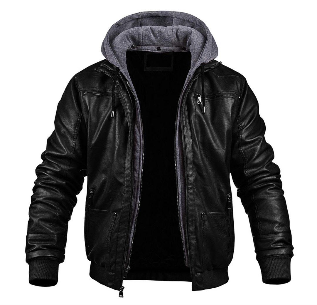 EB | Klassische Leder-Winterjacke