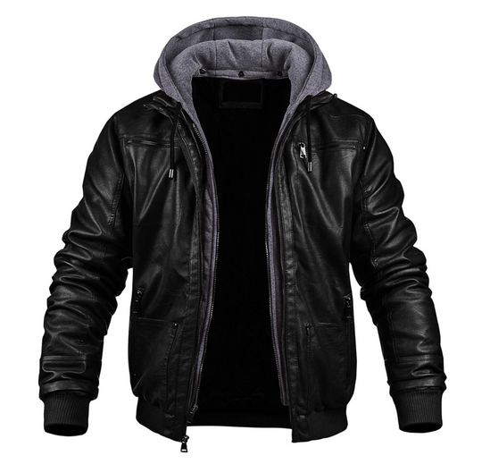 EB | Klassische Leder-Winterjacke