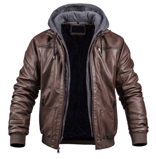 EB | Klassische Leder-Winterjacke