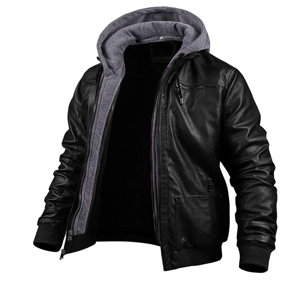 EB | Klassische Leder-Winterjacke