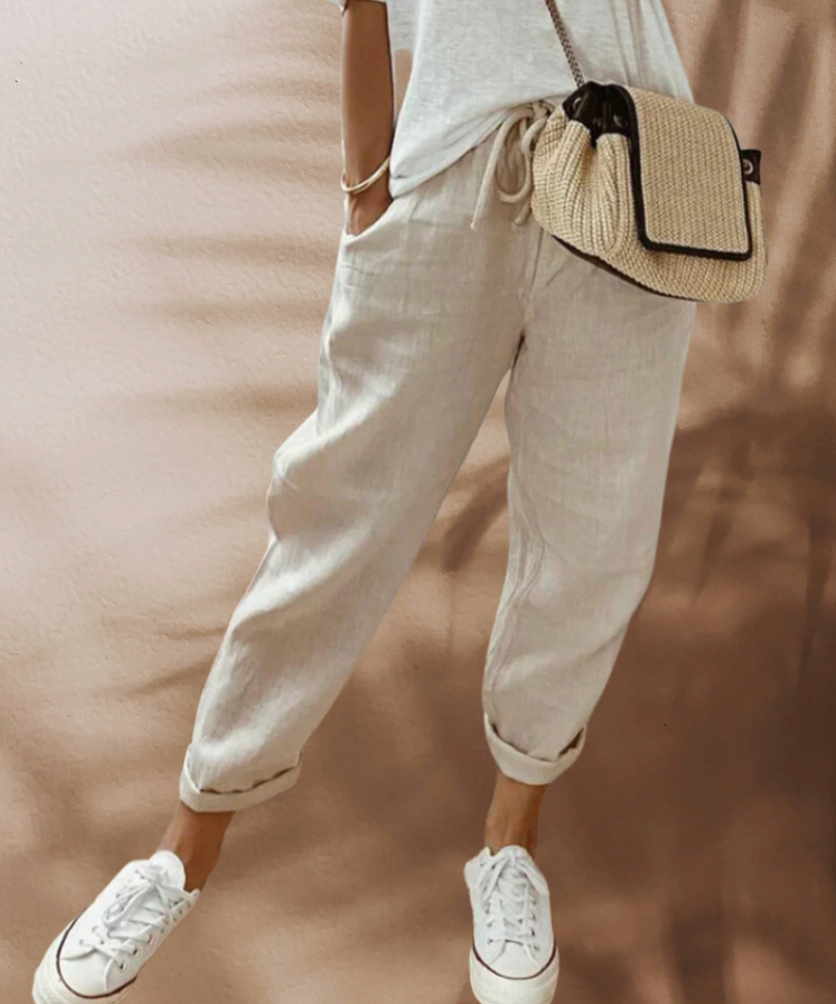 EB | Lässige und Stylische Leinen Hose