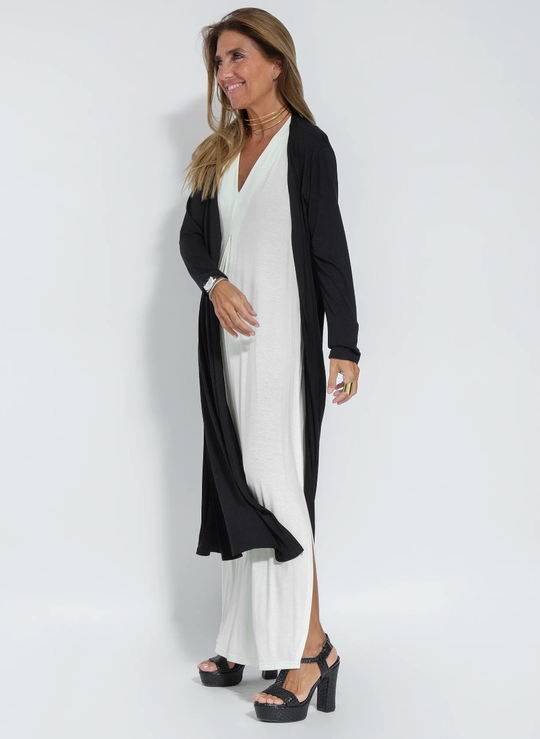 EB | Set mit Langem, Schlank Machendem Kleid und Weste