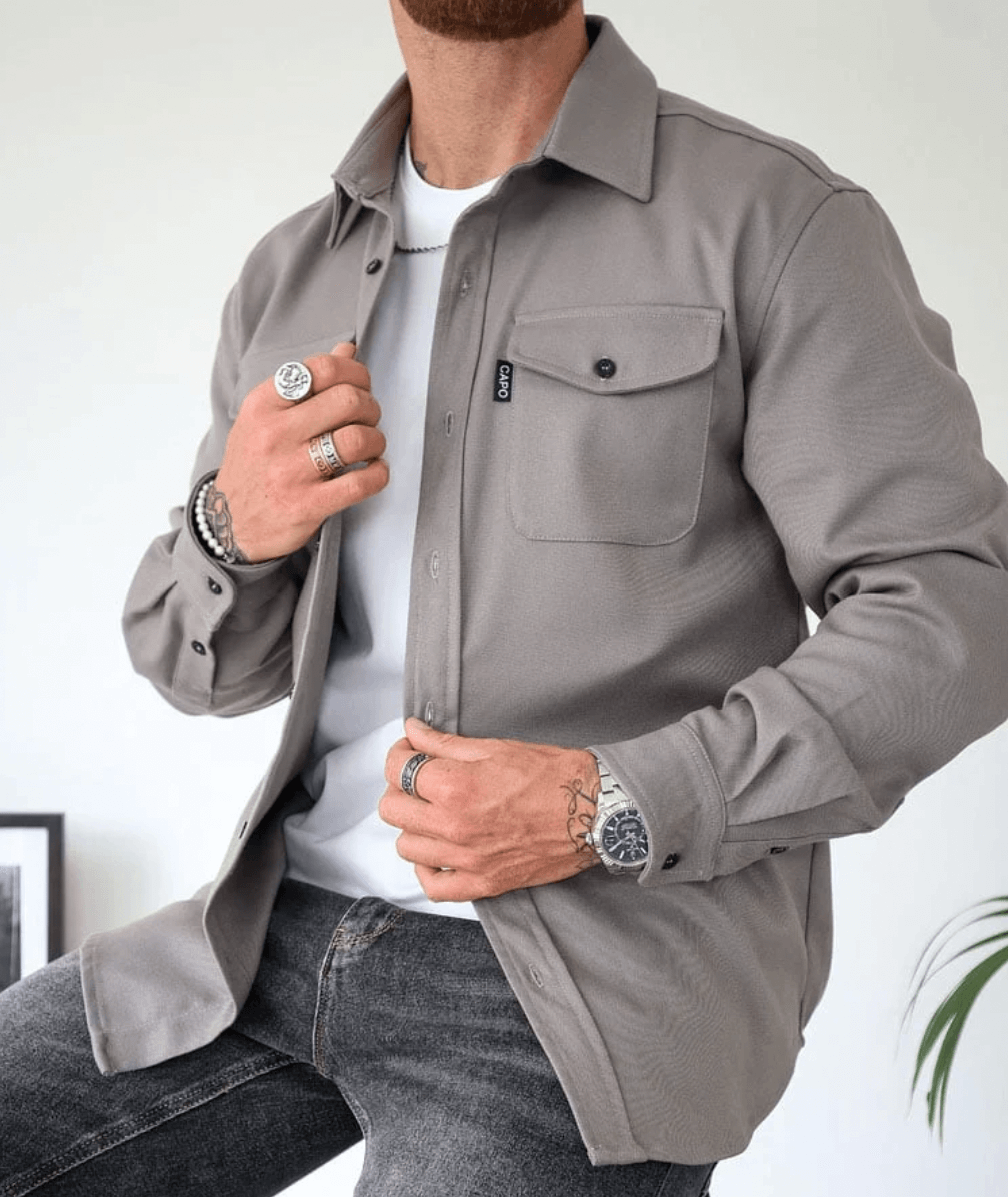 EB | Modernes Herrenhemdjacke
