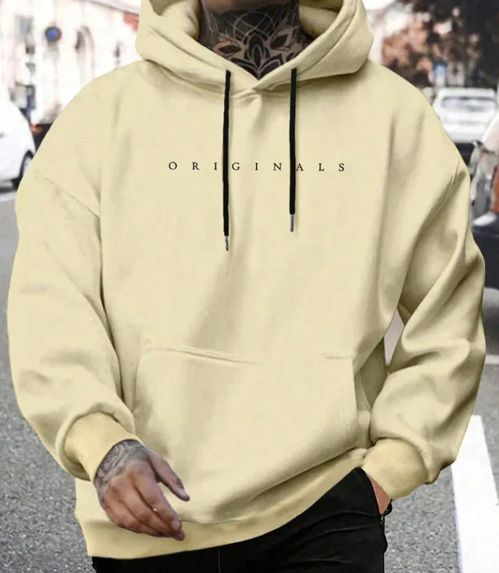 EB - Streetwear Herbst Hoodie mit Kordelzug für Herren