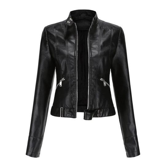 EB | Kurze Bikerjacke für Frauen - Langarm