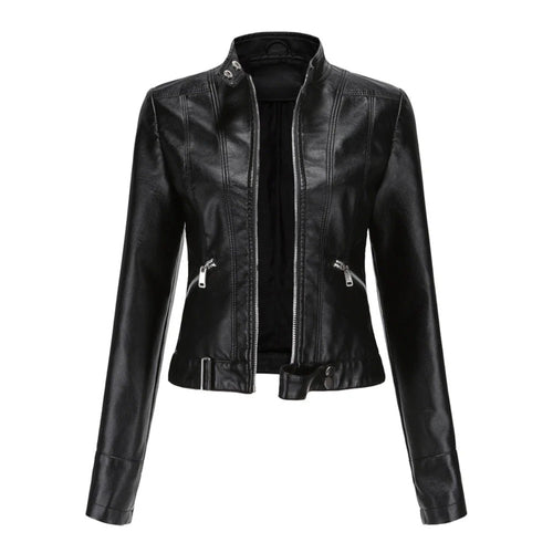 EB | Kurze Bikerjacke für Frauen - Langarm