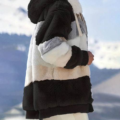 EB | Winterfleecejacke mit Kapuze für Frauen