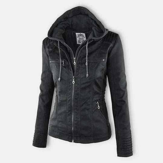 EB | Stilvolle Motorradjacke mit Kapuze