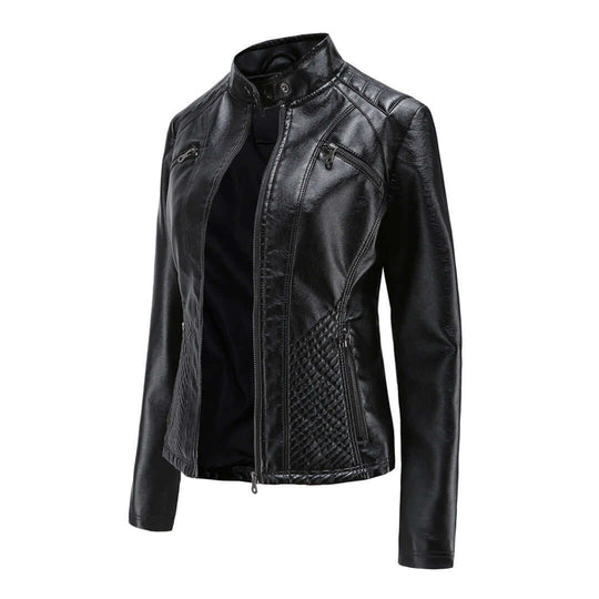 EB | Damen Lederjacke Mit Zeitlosem Elegantem Look