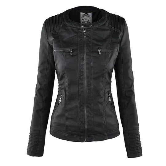 EB | Stilvolle Motorradjacke mit Kapuze