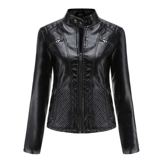 EB | Damen Lederjacke Mit Zeitlosem Elegantem Look