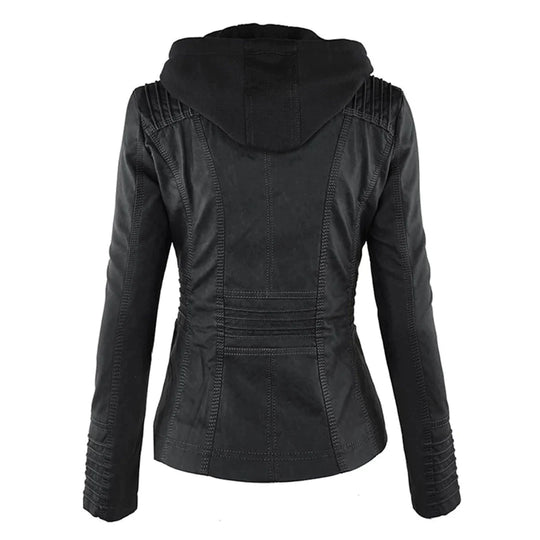 EB | Stilvolle Motorradjacke mit Kapuze
