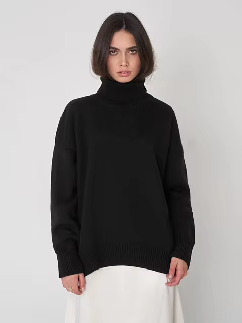 EB | Rollkragenpullover mit lockerer Passform