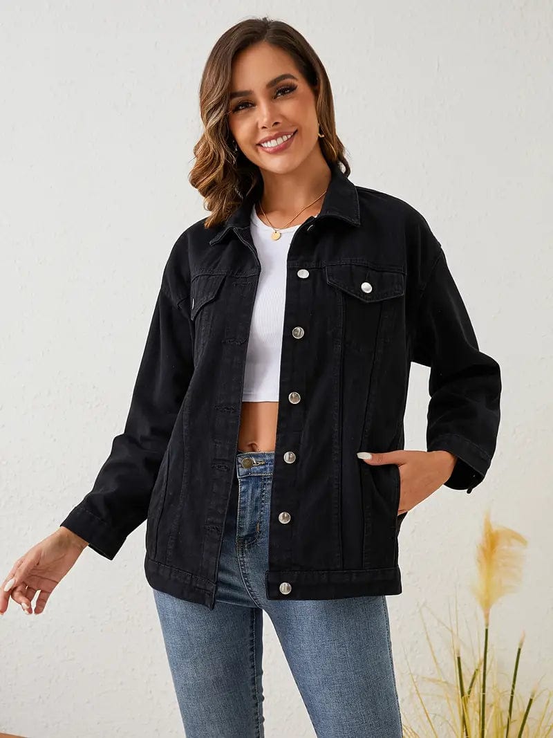 EB | Jacke Casual Denim Perfekt für Lässige Tage