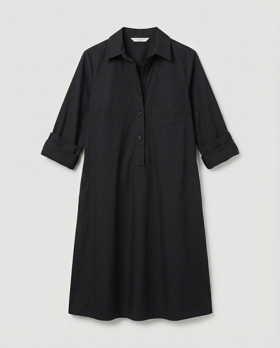 Kleid mit Eleganten langen Ärmeln.