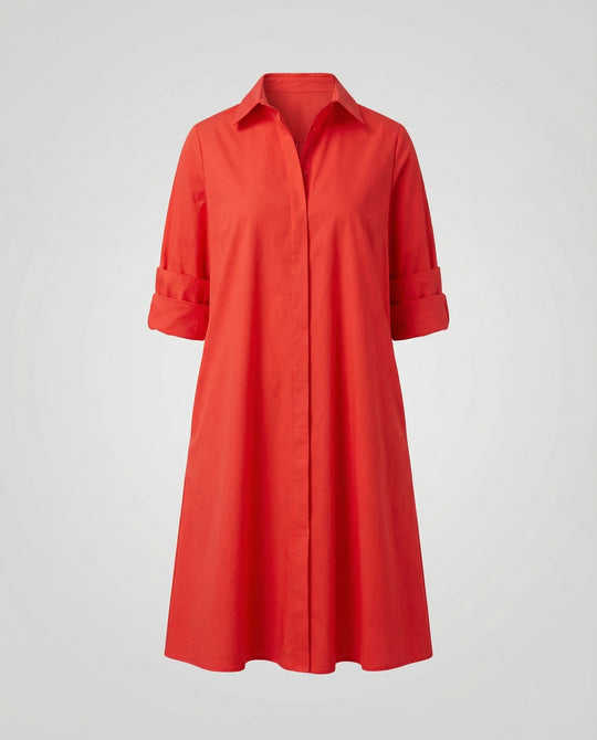 Kleid mit Eleganten langen Ärmeln.