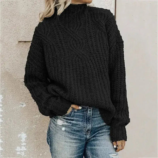 EB | Gemütlicher gestrickter Winterpullover