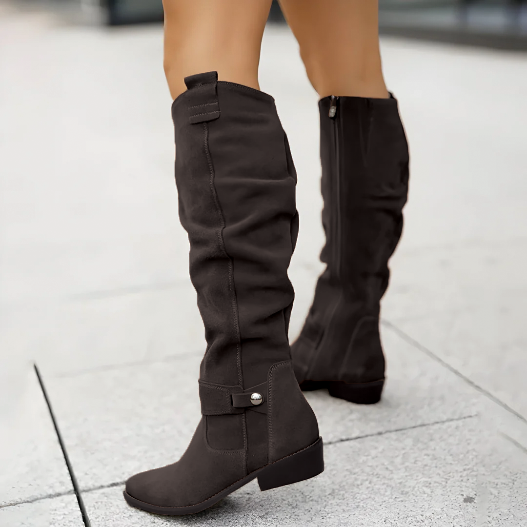 EB | Wildleder Kniehohe Stiefel