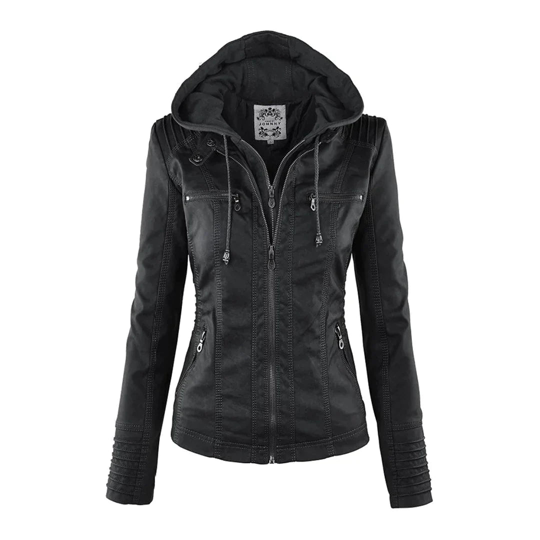 EB | Stilvolle Motorradjacke mit Kapuze