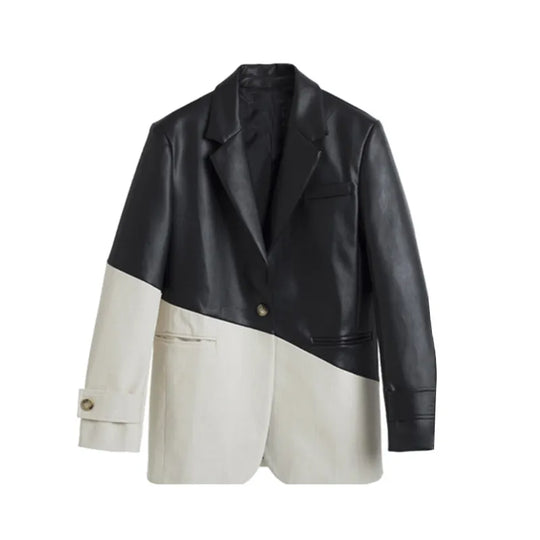 EB | Pu-Lederjacke - Elegant & Funktionell