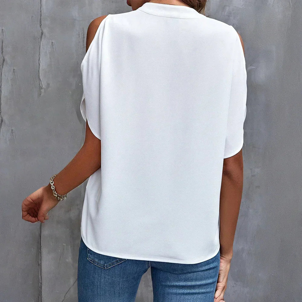 EB | Damen Stilvolle Sommerblusen-Oberteile
