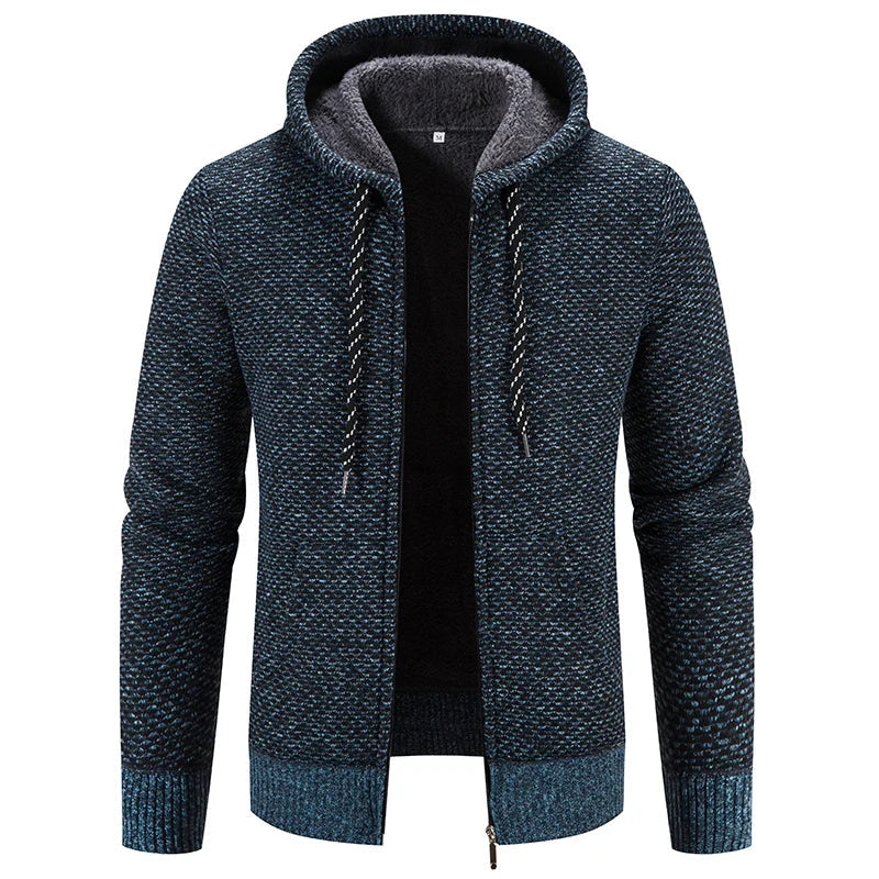 EB - Lässige Herbst Strickjacke mit Kapuze für Männer