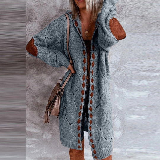 EB | Modische Strickjacke mit Kapuze