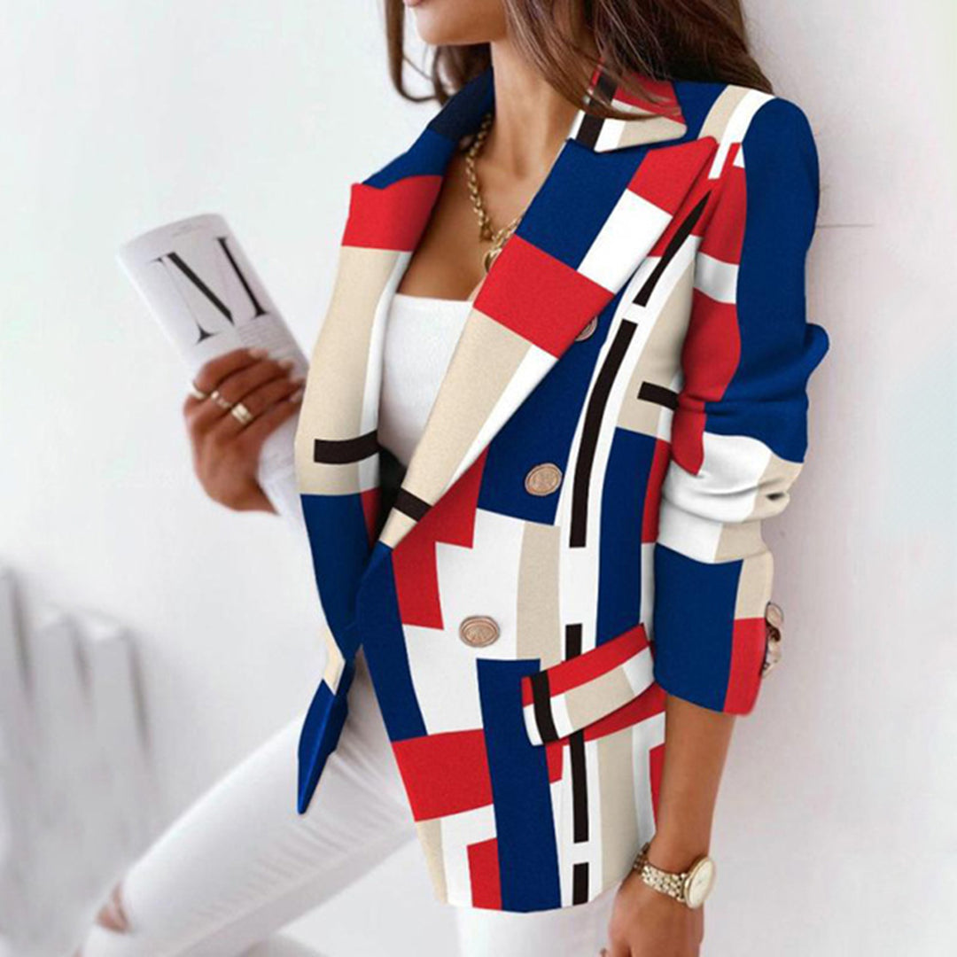EB | Kariertes Blazer Polyester Elegant und Zeitlos