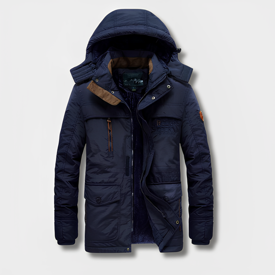 EB | Militärisch inspirierte Winterjacke mit Kapuze