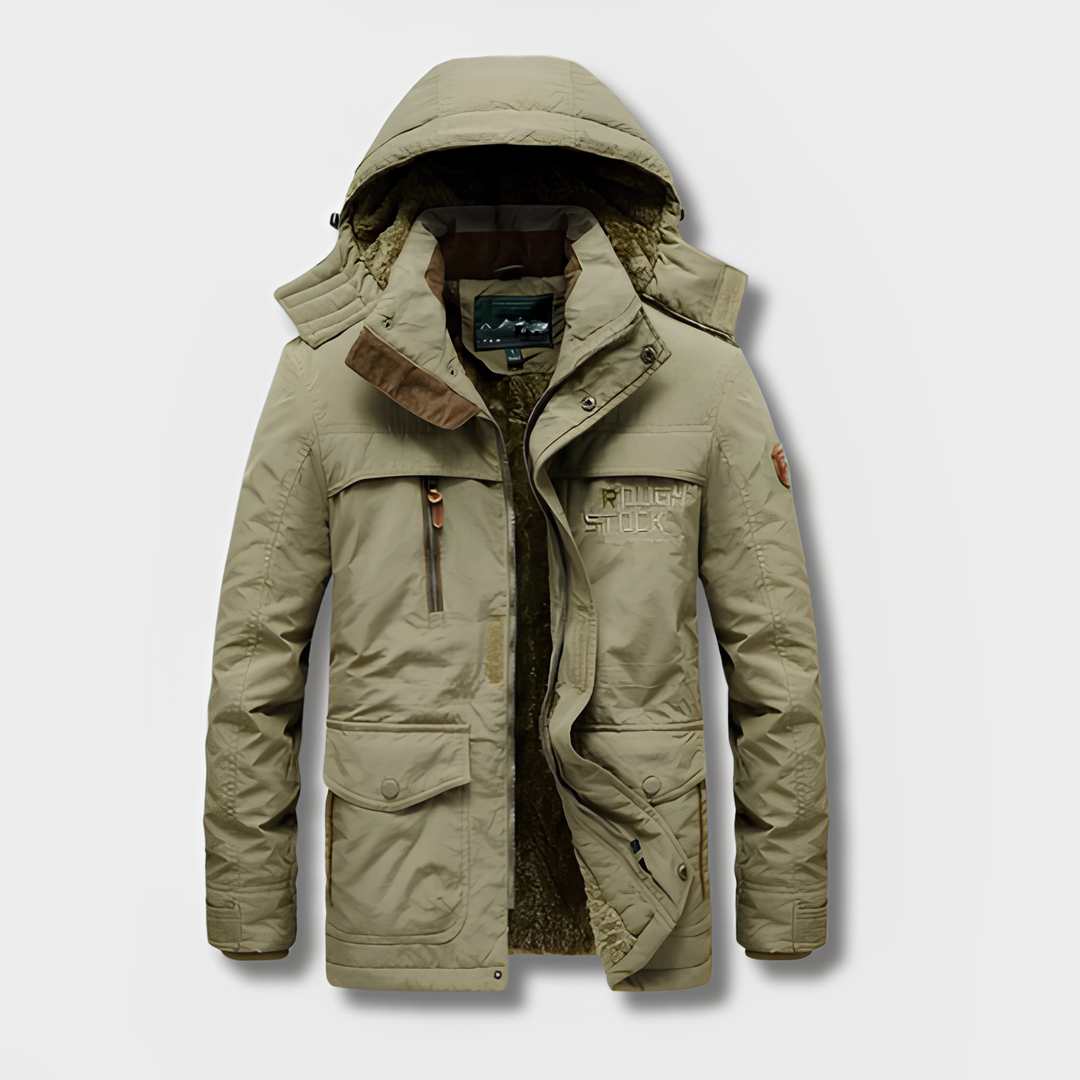 EB | Militärisch inspirierte Winterjacke mit Kapuze