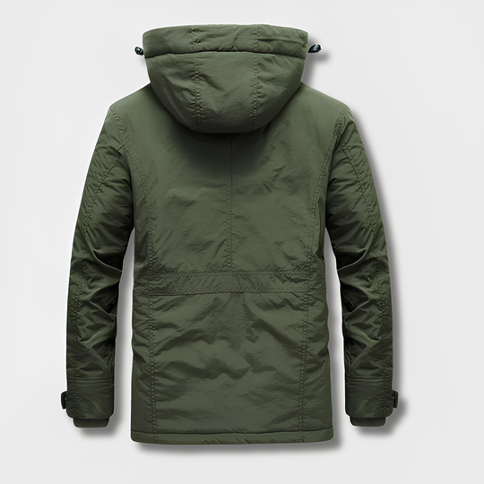 EB | Militärisch inspirierte Winterjacke mit Kapuze