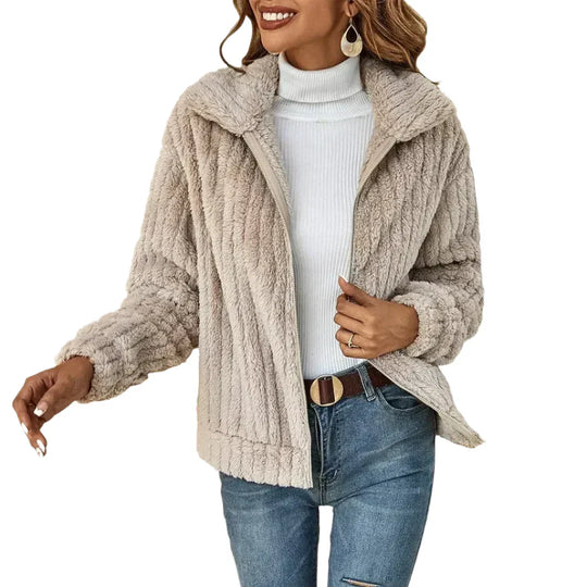 EB | Luxuriöser Plüsch-Fleece-Jacke