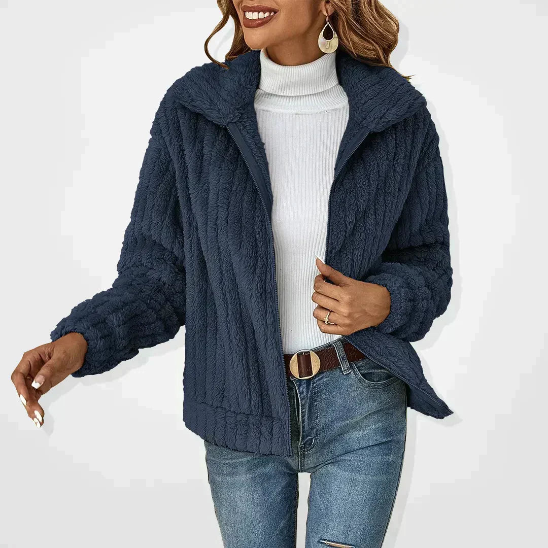 EB | Luxuriöser Plüsch-Fleece-Jacke