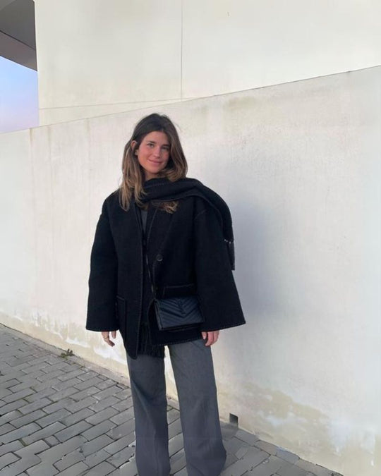 EB | Hepburn Stil Wollcape Mantel
