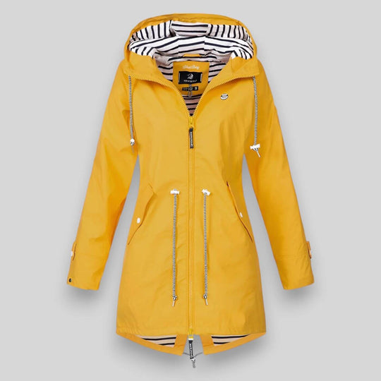 EB | Damen Wasserdichte Jacke Elegant und Praktisch Regenbekleidung