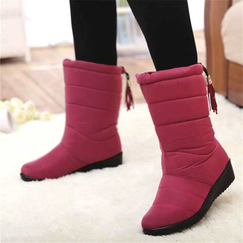 EB | Damen Wasserdichte Winter Warme Baumwollstiefel