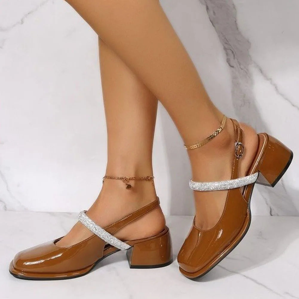 Glitzernde WeißlackPumps EB