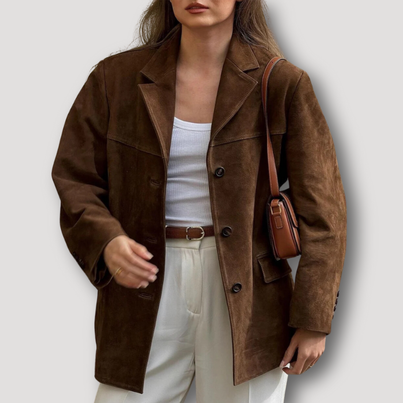 EB | Übergröße Herbstjacke mit Lässigem Schnitt für Damen
