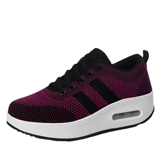Damen leichte luftige geflochtene Mesh orthopädische Sneakers EB